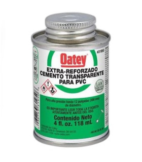 PEGA VERDE TRANSPARENTE EXTRA REFORZADA 1/32GL 4OZ (OATEY)