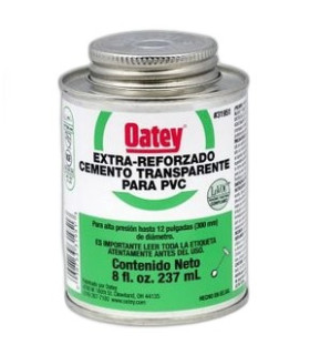 PEGA VERDE TRANSPARENTE EXTRA REFORZADA 1/16GL 8OZ (OATEY)