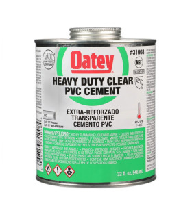 PEGA VERDE TRANSPARENTE EXTRA REFORZADA 1/4GL 32OZ (OATEY)