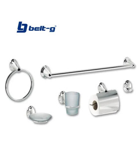 JUEGO ACCESORIOS 6PZAS CROMADO 102 (BELT-G)
