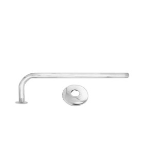 TUBO P/DUCHA CROMADO LARGO 1/2"X90º (BELT-G)