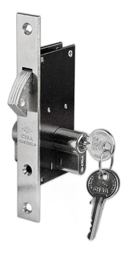 CERRADURA GANCHO PICO LORO 30MM DOBLE CILINDRO (CISA)