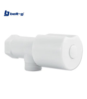 LLAVE ARRESTO 1/2"X1/2" CHOPP WHITE 1/4 (BELT-G)