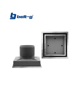 REJILLA ACERO PLAST DOBLE CARA 10CM CUADRADA (BELT-G)