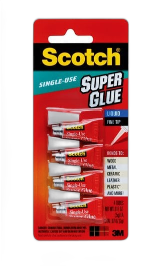 PEGA LOCA SCOTCH 904B SUPER GLUE 4 UNIDADES  (3M)