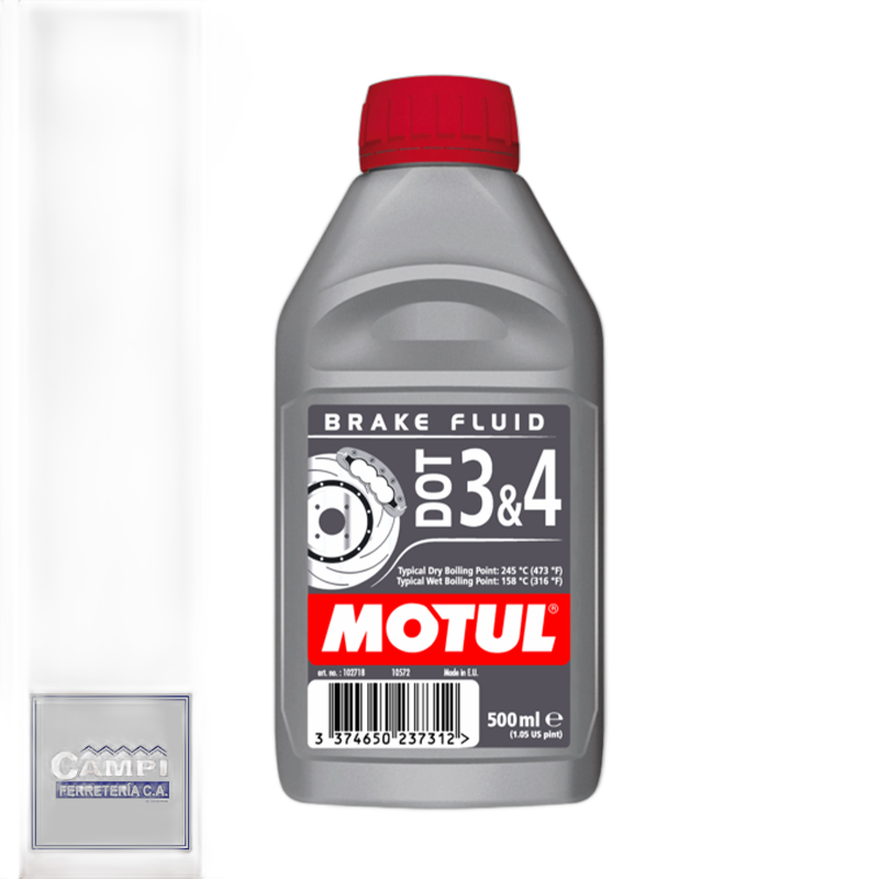 LIGA DE FRENO DOT 3 & 4 500ML (MOTUL)