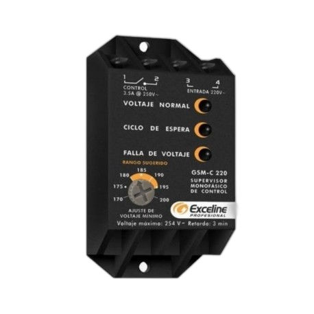 SUPERVISOR MONOFASICO 120 VAC GSM-C120 (EXCELINE)