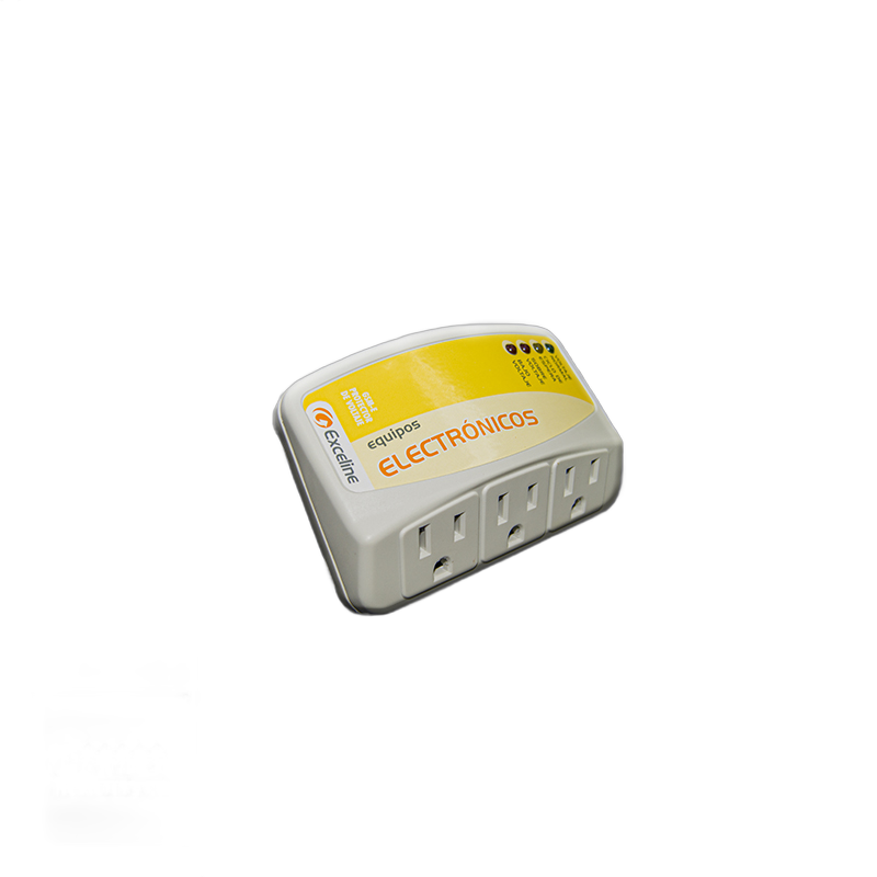PROTECTOR EQUIPOS ELECTRONICOS TRES TOMAS 120V (EXCELINE)