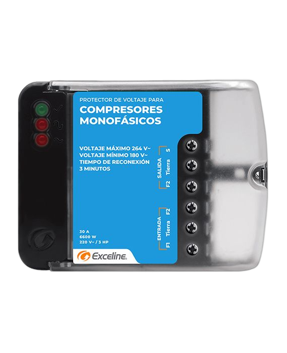 PROTECTOR MONOFASICO MOTORES 220V (EXCELINE)