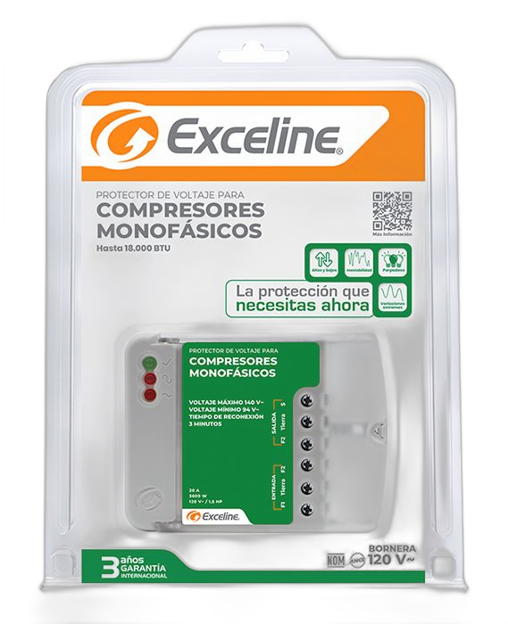PROTECTOR COMPRESOR MONOFASICO 120V (EXCELINE)