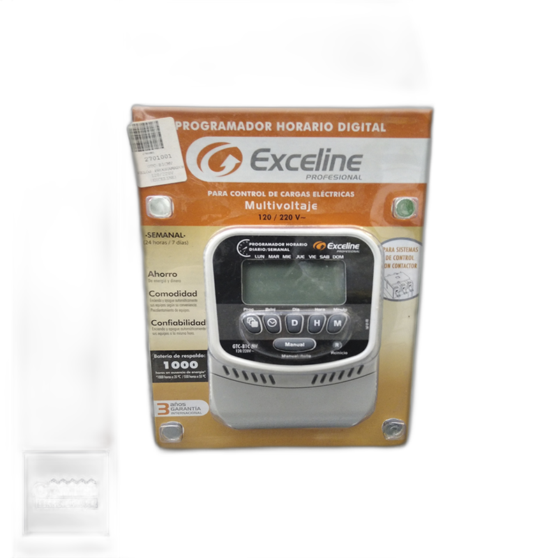 RELOJ PROGRAMADOR 120/220V (EXCELINE)