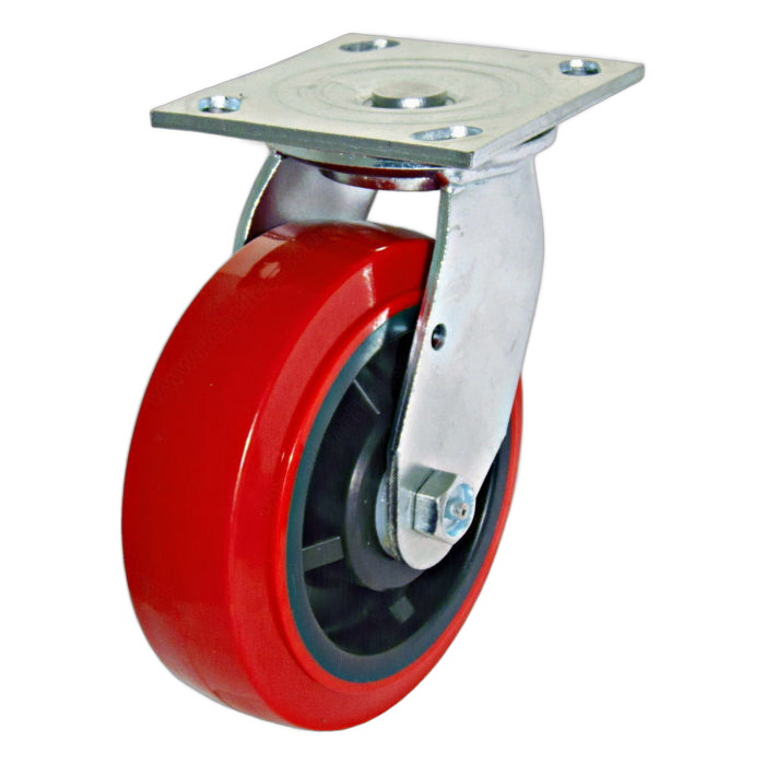 RUEDA POLIURETANO PESADA FIJA 4"