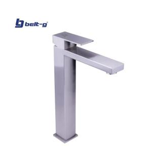 GRUPO LAVAMANOS MONOMANDO SQUARE ALTO BRUSHED (BELT-G)