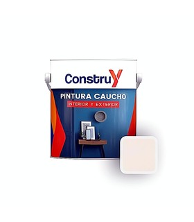 PINTURA CAUCHO INTERIOR EXTERIOR BLANCO OSTRA GALON (CONSTRUY)