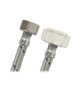 CANILLA FLEXIBLE 1/2"X7/8"X35CMTS TUERCA PLASTICA (COFLEX)