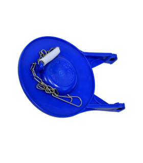 CHAPALETA FLAPPER S/ANILLO C/CADENA 3" AZUL (COFLEX)
