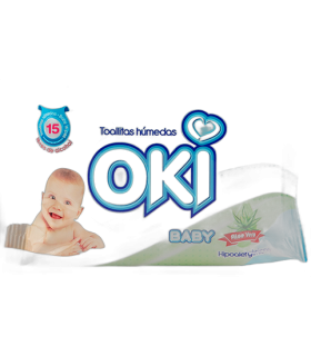 TOALLITAS HUMEDAS ALOE VERA 50PZAS (OKI)