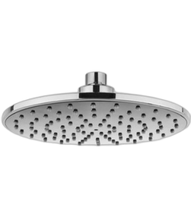 REGADERA REDONDA PLASTICA CROMADA 8" (GRIVEN)