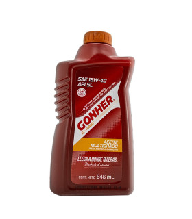 ACEITE MULTIGRADO GT-TURBO 15W40 946ML (GONHER)