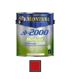 PINTURA AV-2000 MONTAFIX E.BRILLT ROJO CLARO GALON (MONTANA)