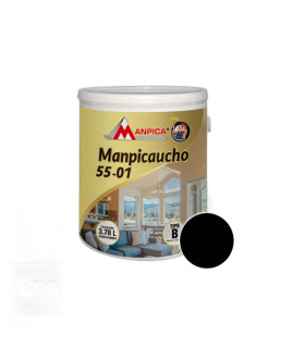 PINTURA CAUCHO 55-01"B" NEGRO GALON (MANPICA)