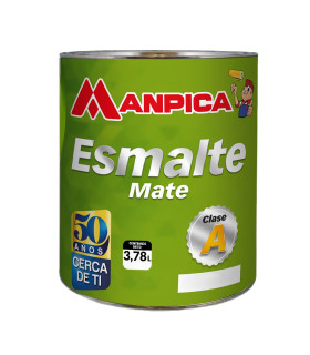 PINTURA ESMALTE MATE NEGRO 1/4GL (MANPICA)