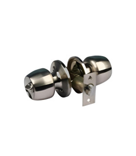 CERRADURA MANILLA T/PIQUETA C/LLAVE NEGRO (BRUFER)