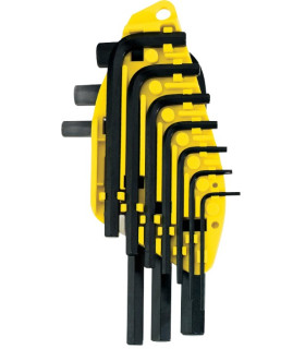 JUEGO 10 LLAVES SAE HEX C/CLIP 1/16"-3/8" (STANLEY)