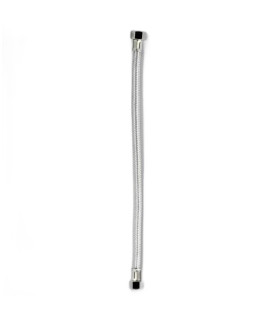 CANILLA FLEXIBLE 1/2"X1/2"X60CM INOX (FP)