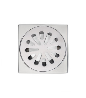 REJILLA CUADRADA ESTRELLA COMPACTA 7X7CM CROMO (FP)
