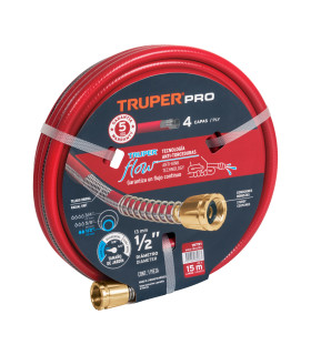MANGUERA REFORZADA 4CAPAS 1/2"X15MTS MAN-15X1/2X (TRUPER)