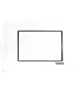 PLACA 3 MODULOS NEGRA (VIMAR PLANA)
